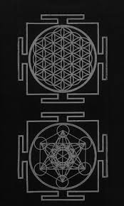 Chaosophia218 Yantras With Symbols Of Flower Of Life Metatrons Sacred Geometry Spiritual Artwork Flower Of Life