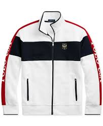 Polo Ralph Lauren Men Downhill Skier Double Knit Track Jacket Ski 92 Snow Beach Poloralphlauren Trackjacket Mens Jackets Polo Ralph Lauren White Hoodie Men