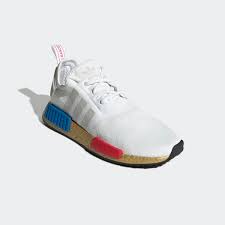 Mischen von elementen von einigen der progressivsten silhouetten in ihrem archiv, ist die adidas originals nmd für den modernen nomadischen lebensstil konzipiert. Nmd R1 Schuh In Weiss Gold Und Silber Adidas Deutschland