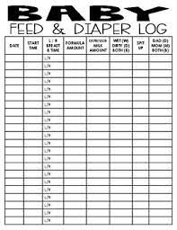 Baby Feeding And Diaper Log By Stormy Teachers Pay Teachers