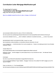 Mortgage loan modifications have been big news lately. Contributor Application Fill Online Printable Fillable Blank Pdffiller
