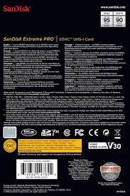 Find great deals on ebay for sandisk extreme pro 32gb sd card. Sandisk Extreme Pro 32gb Uhs I Sdhc Memory Card 95mb S The Camerashop