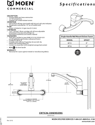 moen 8713 commercial m dura one handle
