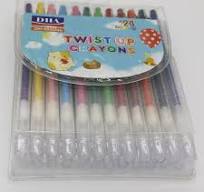 Wholesale Twist-up Plastic Crayon Sets for Children