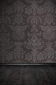Interior design ideas dark wood floorsthanks for watching. Vintage Room With Floral Wallpaper And Wooden Floor Stock Photo Image Of Inside Copy 30446594