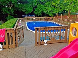 Semi Inground Pools Swimming Pools Backyard Pool Landscaping Swimming Pools Backyard In Ground Pools
