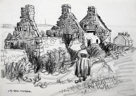 Jean Haffen Yvonne Titre Ruines Ouessantines Titre Attribue Periode Creation Execution 2e Quart 20e Siecle Ouessant Peinture Peinture Bretonne
