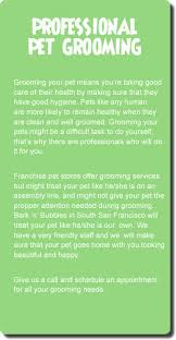 I recommend other shampoos and conditioners by the spa brand. Barknbubblesssf South San Francisco