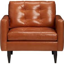 Shop Index Crate And Barrel Leather Chair Mid Century Leather Chair Chair