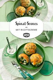 Spinat Scones Mit Ricottacreme Rezept Rezepte Lebensmittel Essen Gerichte Fur Kleinkinder