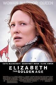 Elizabeth: The Golden Age (2006, Shekha Kapur) looks at her mature years,  when the Queen had to battle political intrigue, assassination plots, and  religious conflicts in 16th-century Europe. As King Philip II