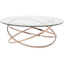 Savannah Modern Classic Rose Gold Glass Coffee Table Liked On Polyvore Featuring Home Furniture Tabl Gold Coffee Table Gold Glass Coffee Table Coffee Table