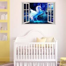 I need this whole collection of unicorn furniture for my little one! Rainbowunicorn 3d Decoration Unicorn Wall Sticker For Kids Rooms Livin Rainbowunicornshop