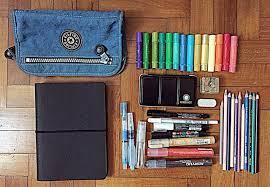 Do More With Less What S In My Art Travel Kit Travel Art Kit Art Supplies Bag Travel Art Journal