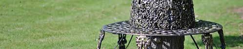 These circular seating have recliner features and a sturdy build. Garden Tree Seats Black Country Metalworks