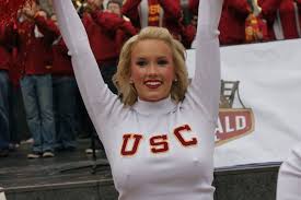 Usc Cheerleader Wardrobe Fails Cheerleading Usc Tight Sweater