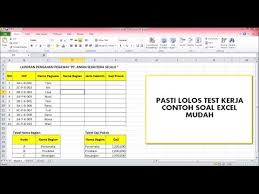 Aug 13, 2021 · ada temen saya yang bertanya dan meminta saya untuk membuat contoh soal excel if beserta. Contoh Soal Cpns 2018 Pasti Lolos Cara Mengerjakan Soal Excel Test Kerja Perusahaan Qwerty