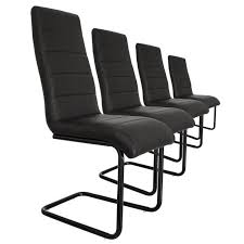 Chaises contemporaine design à petit budget. Lot De 4 Chaises Contemporaines S Design By Paolo Collaner Noir Cdiscount Maison