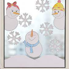 Fensterbilder winter vorlagen zum ausdrucken. Schneemann Fensterbild Pdf Labbe