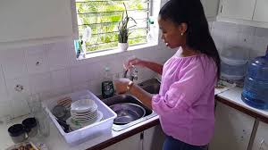 to wash dishes with no running water