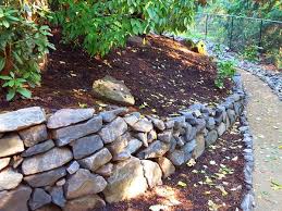Basalt rock walls fit well with natural, less formal landscapes and compliment flagstone work and water features very well. Gresham Rock Supply Round Rock River Rock Drain Rock Landscaping Rock Boulders Wall Rock Stepstone Flagstone Patio Stone Stone Columns Stone Slabs Basalt More Stone Depot