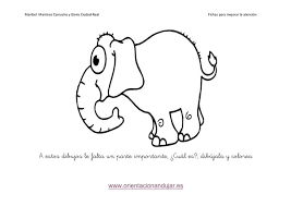 Check spelling or type a new query. Tdah Atencion Identifica Lo Que Le Falta A Cada Dibujo Y Colorea Orientacion Andujar Elefante Infantil Dibujos Elefantes