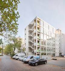 Wohnregal Is A Prefabricated Concrete Live Work Apartment Block In Berlin