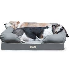petfusion petfusion ultimate memory foam lounger dog bed large 36 x28 x9 pet dog bed large gray walmart com in 2021 waterproof dog bed dog bed large orthopedic dog bed
