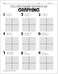 Considered at the same time ex. Solving Linear Systems By Graphing Practice Worksheet By Lisa Davenport