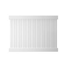 Veranda Dover 6 Ft H X 8 Ft W Vinyl Privacy Fence Panel Kit 141569 The Home Depot Privacy Fence Panels Vinyl Privacy Fence White Vinyl Fence