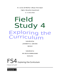 doc fs4 exploring the curriculum field study look deeper