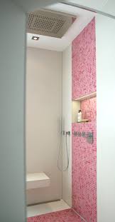 Silberne farbe für einen modernen look. Bad In Pink Mit Mosaik Modern Badezimmer Nurnberg Von Kreuz Bad Heizung