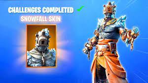The first stage is just the standard skin itself. Unlocking New Snowfall Skin Fortnite Snowfall Skin Gameplay Fortniteros Es