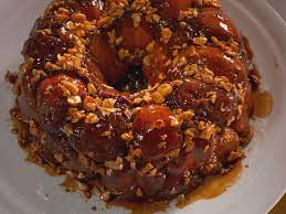 Caramel And Cashew Pull Apart Bread With Coffee Ice Cream Recipe Pull Apart Bread Food Network Recipes Coffee Ice Cream