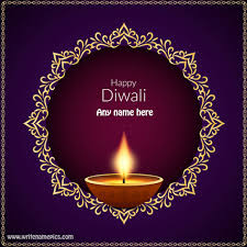 Download and install bluestacks on your pc. Happy Diwali Wishes With Name Pic Free Edit
