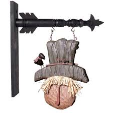 Scarecrow Hanging Sign Decorative Signs Hanging Signs Halloween Outdoor Decorations