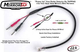 Mirrortap radar detector power cords. C6 Corvette Blendmount Radar Detector Mirrortap Power Cord Rpidesigns Com