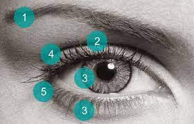 Mulai dari mata kanan bagian bawah, ekor mata kiri, dan lainnya. Bawah Mata Kanan Bergerak