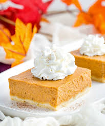 The best easy pumpkin pie recipe you will ever enjoy. Pumpkin Pie Bars With Shortbread Crust The Chunky Chef