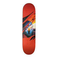 The Mandalorian Through Red Flames Skateboard Zazzle Com Cool Skateboards Skateboard Skateboard Art