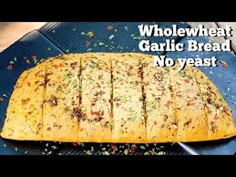 Dominos Style Wheat Garlic Bread No Yeast Garlic Bread Stuffed Cheesy Garlic Bread Recipe Youtube Cheesy Garlic Bread Garlic Bread Recipe Garlic Bread