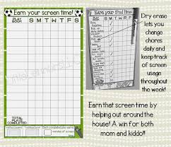 Soccer Earn Your Ipad Tablet Fire Xbox Screen Time Chart Chore Chart Goal Chart Dry Erase Laminated Sports Boy Device Responsibility