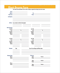 Downloads available in pdf, word, rtf, and plain text formatting. Free 9 Sample Blank Resume Templates In Ms Word Pdf