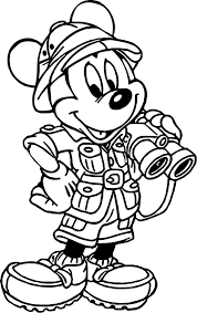 Mickey Mouse Cartoon Animal Kingdom Travel Coloring Page Animal Coloring Pages Mickey Mouse Coloring Pages Animal Kingdom Disney