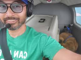 My daughter enjoying being my co-pilot today.