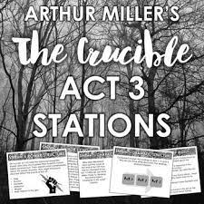 The Crucible Act 3 Learning Stations Engaging Analysis In 2021 Learning Stations Authors Purpose Analysis