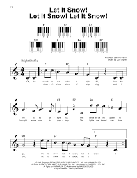 Let It Snow Let It Snow Let It Snow Sheet Music Jule Styne Super Easy Piano