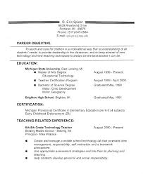 Experienced Teacher Resume Sample Middle School - makanan.co