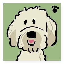 Goldendoodle Sticker On Cafepress Com Goldendoodle Art Poodle Drawing Labradoodle Drawing