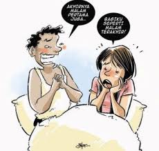 Bismillah ucapnya lirih dan dengan tangan dingin membuka pintu kamrnya, dilihat suaminya. Tak Cocok Dengan Jodoh Dari Bapak Malam Pertama Jadi Malam Terakhir